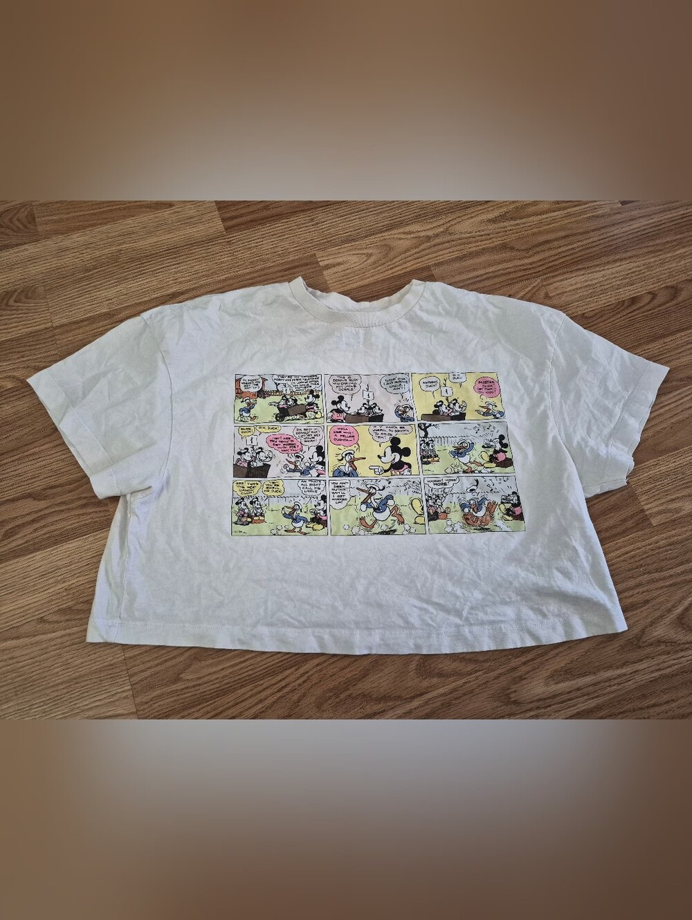 Disney Mickey and Friends Comic Book Style Cropped Top